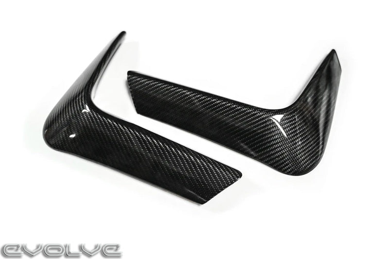 AUTOID TRE Pre-Preg Carbon Fibre Rear Corner Caps/Spats for BMW F80 M3 2014-2019 & F82 M4 2014-2020 (F8X) - 2x2 Twill Pair | Rear Bumper End Covers, Valance Corner Trims/Extensions | 3M Tape-On Fit