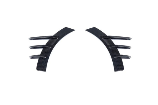 TRE Dry Carbon Fibre (Carbon Fiber) Rear Corner Splitters / Arch Extensions / Quarter Spats for BMW M2 G87 2023+ | 2x2 Twill Pre-Preg CFRP Rear Bumper Extensions / Side Winglets, OEM-Style Fit