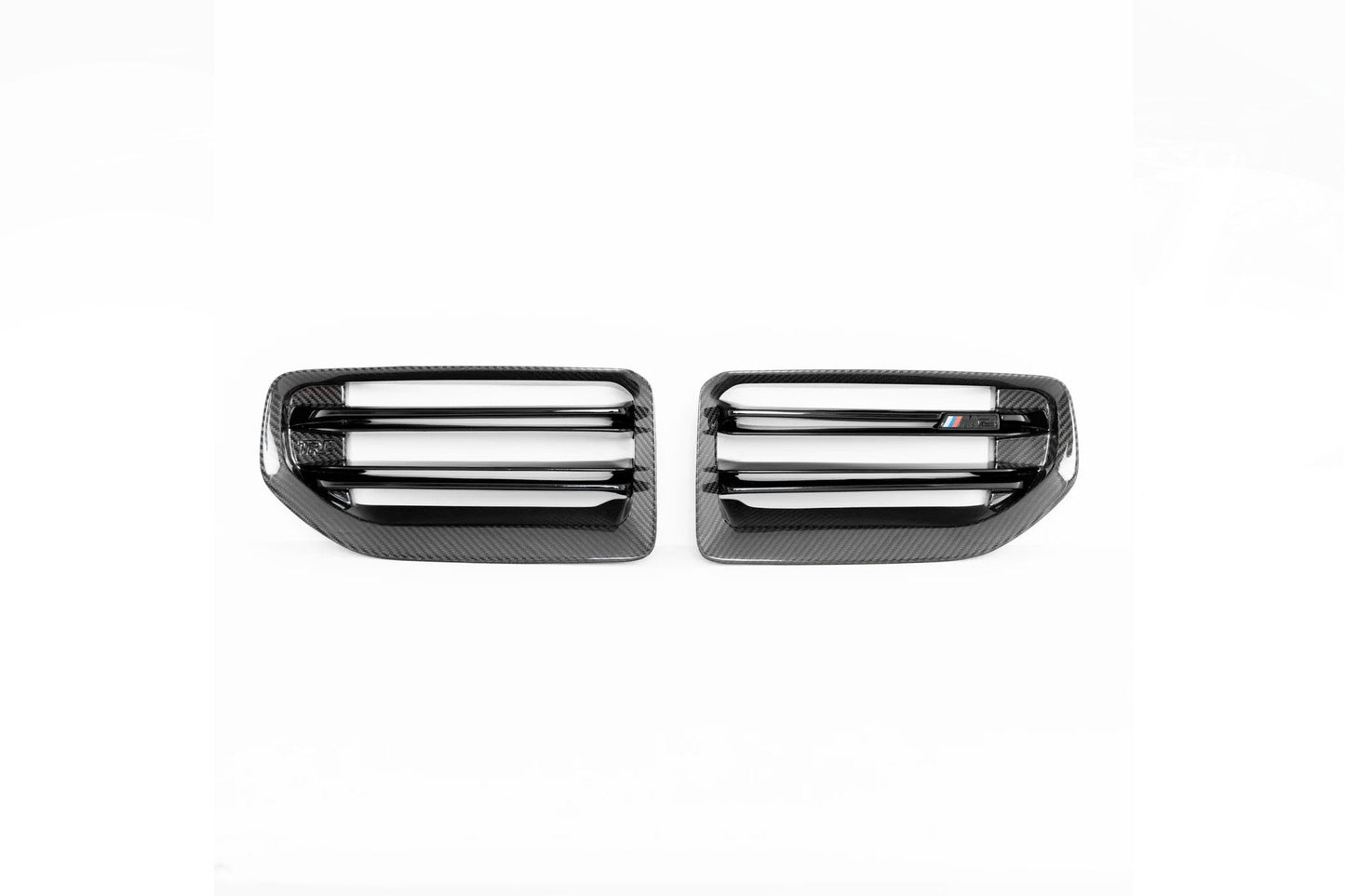 TRE TR87 BMW M2 G87 Front Kidney Grilles/Grills - Prepreg 2x2 Twill Weave Carbon Fibre (Carbon Fiber) or Gloss Black, OEM Fit Direct Replacement, 2023-2025 Double Kidney Radiator Grille Upgrade, Grille Insert/Surround