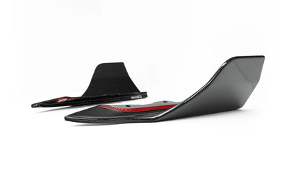 TRE TR87 Pre-Preg Carbon Fibre Rear Spats/Canards/Winglets for BMW M2 (G87) 2023+ – 2x2 Twill Gloss Rear Bumper Extensions, Aero Fins, Rear Corner Splitters