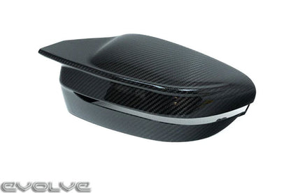 TRE Dry Pre-Preg Carbon Fibre 2x2 Twill Gloss Wing/Side Door Mirror Caps Covers Housings (Pair) for BMW G87 M2, G80/G81 M3, G82/G83 M4, G42 M240i, G20/G21 M340i LCI - M Performance Style Replacement