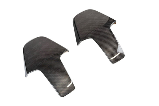 TRE Pre-Preg Carbon Fibre Seat Back Covers (2x2 Twill, Dry Carbon) for BMW G87 M2, G80/G81 M3, G82/G83 M4, G42 2 Series, F91/F92/F93 M8, F97 X3M, F98 X4M  OEM+ Overlay, 3M Tape Install
