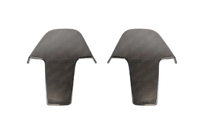 TRE Pre-Preg Carbon Fibre Seat Back Covers (2x2 Twill, Dry Carbon) for BMW G87 M2, G80/G81 M3, G82/G83 M4, G42 2 Series, F91/F92/F93 M8, F97 X3M, F98 X4M  OEM+ Overlay, 3M Tape Install