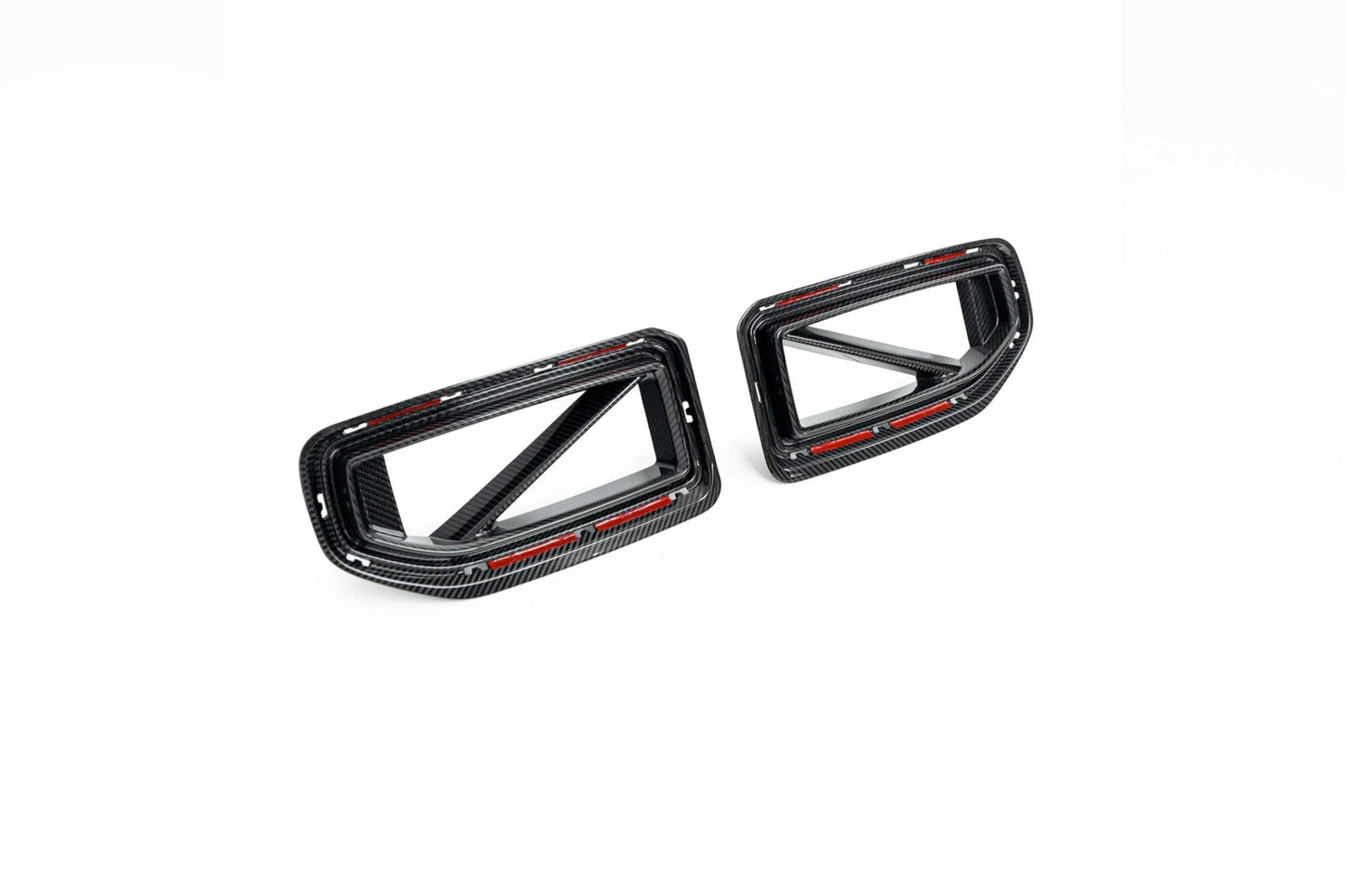 TRE Prepreg Dry Carbon Fibre 2x2 Twill Front Kidney Grilles & Grille Surround Frames for BMW M2 G87 (2023+) | Nose/Radiator Grill Air Intake Surround Trim, Front Bumper Grille Set | Direct Replacement Pair