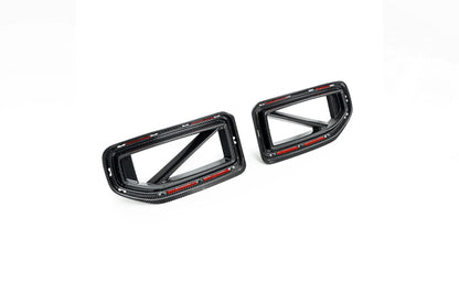 TRE Prepreg Dry Carbon Fibre 2x2 Twill Front Kidney Grilles & Grille Surround Frames for BMW M2 G87 (2023+) | Nose/Radiator Grill Air Intake Surround Trim, Front Bumper Grille Set | Direct Replacement Pair