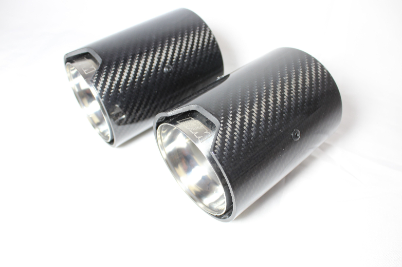 BMW CARBON EXHAUST TIPS 135i/140i/235i/240i/335i/340i/435i/440i - CHROME (SET OF 2)