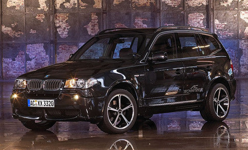 AC Schnitzer Type IV 20 Inch Alloy Wheels for BMW X3 E83 - Gloss Black Polished/Diamond Cut Face Rims - Two Tone/Bi-Colour Split Spoke - Square or Staggered 9J x 20 / 10J x 20 - Type 4 Aftermarket SUV Wheel Set UK