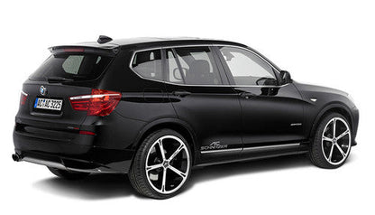 AC Schnitzer Type IV (Type 4) Two-Tone (Bi-Colour) Black Polished 20" Alloy Wheels for BMW X3 F25 2010-2017 - Rim Set 20x9 / 20x10 - Square or Staggered - Gloss Black Machined Face - Aftermarket OEM+ Upgrade - TPMS/RDC Ready