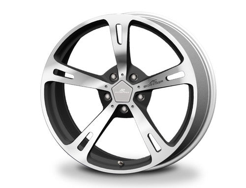 Genuine AC Schnitzer Type V (Type 5) Forged 20 inch Alloy Wheels for BMW M5 E60 Saloon & E61 Touring - Lightweight Concave 5-Spoke Polished Rims - Staggered 9J/10J Set of 4 Performance Upgrade