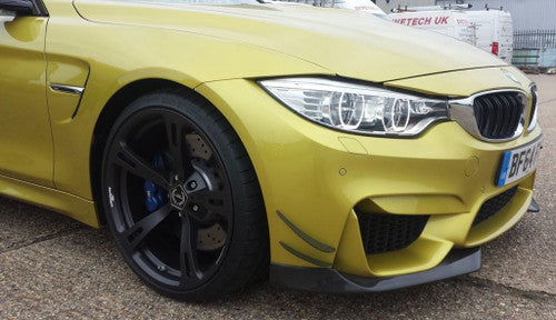 Genuine AC Schnitzer Type V 20 Inch Forged Alloy Wheels Anthracite Gunmetal Grey - BMW M4 F82 F83 Coupe Convertible - Deep Concave Multi-Spoke - Staggered 9J/10J (9x20 10x20) - Set of 4 with RDC TPMS & Locking Bolts - Lightweight Performance Rims