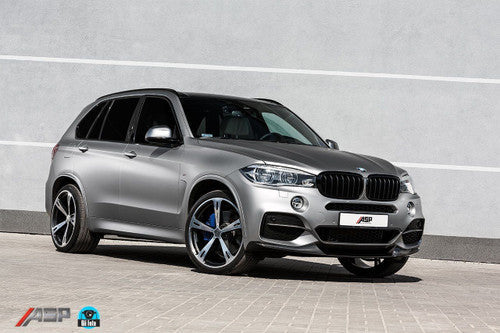 AC Schnitzer Type V Forged 22 Inch Alloy Wheel Set for BMW X6 F16 - 5-Spoke Staggered 10J/11.5J, Polished Face, Fits 295/30 R22 & 335/25 R22