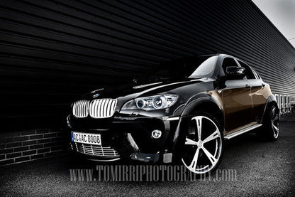 AC Schnitzer Type V 22 Inch Forged Alloy Wheels/Rims for BMW X6 E71 (2008-2014) - Genuine 5-Spoke, Deep Concave, Lightweight - 22x10 Square or 22x10 & 22x11.5 Staggered - RDC TPMS Compatible - Set of 4