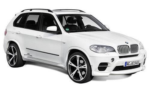 AC Schnitzer Type V Forged 22 inch (22") Alloy Wheel Set for BMW X5 (E70) - 5-Spoke Polished Concave Deep-Dish, Square 10J or Staggered 10J/11.5J, TPMS/RDC Compatible, Fitting Kit & Locking Bolts Included