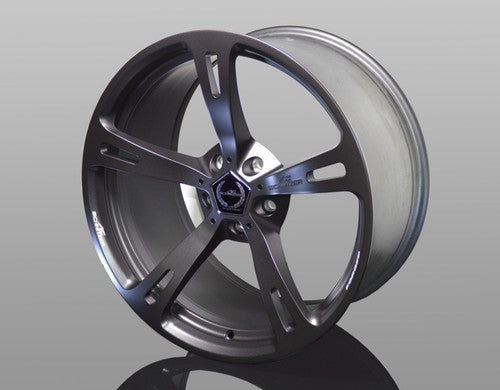 AC Schnitzer Type V Forged 20" Wheels for BMW M3 E90 Saloon/Sedan - Anthracite Gunmetal 5-Spoke Deep Concave Alloy Rims, Lightweight Staggered Set of 4 - 9Jx20 Front / 10Jx20 Rear Performance Fitment
