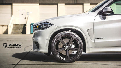 AC Schnitzer Type V Forged Anthracite 22 Inch Alloy Wheel Set for BMW X5 (F15) - Staggered 10J/11.5J Rims (295/30R22, 335/25R22) - Optional Continental Tyre Package