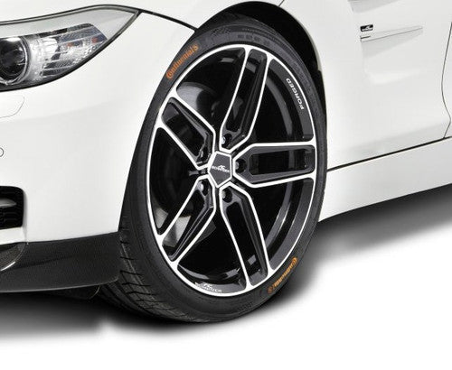 Genuine AC Schnitzer Type VIII (Type 8) Forged 19 Inch Alloy Wheels/Rims for BMW Z4 E89 - Lightweight Staggered Set of 4, Black with Polished Edges, 8.5J Front 9.5J Rear - Performance Upgrade, RDC TPMS Ready