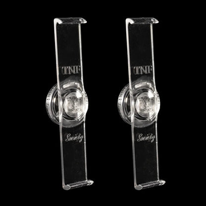 Transparent TwistNFix V3.0 Universal Quick-Release Number Plate Holder  UK & German Plates  Removable, Low-Profile, High-Speed Tested 280 km/h  Automotive-Grade Plastic  Front & Rear Mount