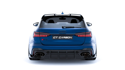 Audi RS6 C8 Avant Carbon Fibre Body Kit by CT Carbon – Complete Aero Styling Package 2019+ (Front Lip Splitter, Side Skirts, Rear Diffuser, Boot Lip Spoiler) | RS6 Estate Wagon Exterior Kit | Pre-Order UK