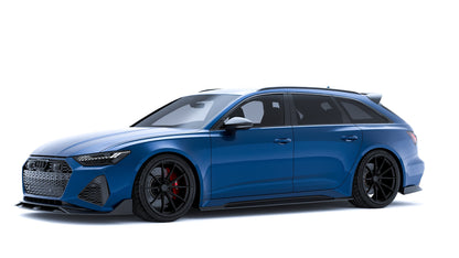 Audi RS6 C8 Avant Carbon Fibre Body Kit by CT Carbon – Complete Aero Styling Package 2019+ (Front Lip Splitter, Side Skirts, Rear Diffuser, Boot Lip Spoiler) | RS6 Estate Wagon Exterior Kit | Pre-Order UK
