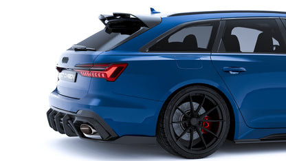 Audi RS6 C8 Avant Carbon Fibre Body Kit by CT Carbon – Complete Aero Styling Package 2019+ (Front Lip Splitter, Side Skirts, Rear Diffuser, Boot Lip Spoiler) | RS6 Estate Wagon Exterior Kit | Pre-Order UK