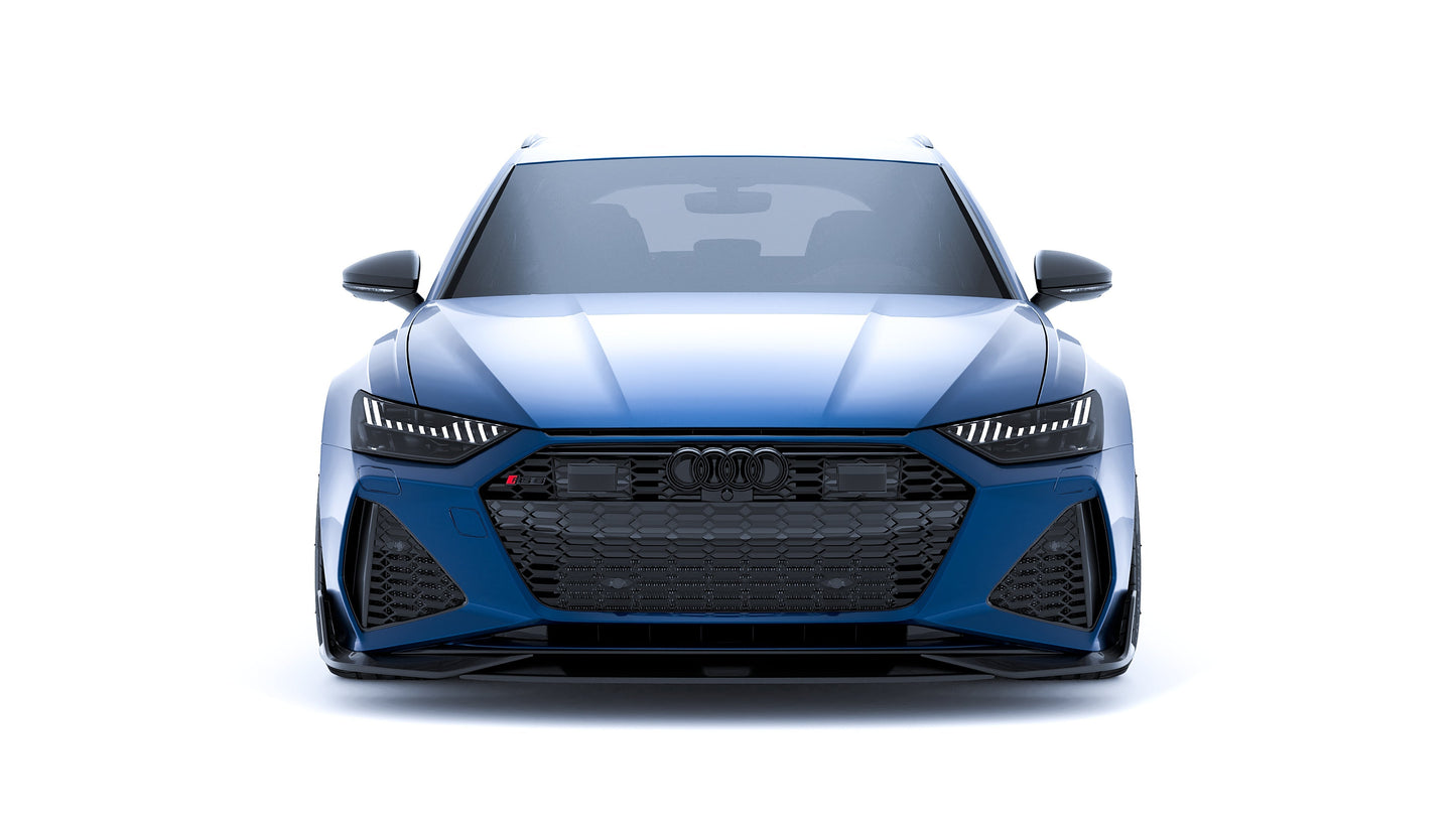 Audi RS6 C8 Avant Carbon Fibre Body Kit by CT Carbon – Complete Aero Styling Package 2019+ (Front Lip Splitter, Side Skirts, Rear Diffuser, Boot Lip Spoiler) | RS6 Estate Wagon Exterior Kit | Pre-Order UK