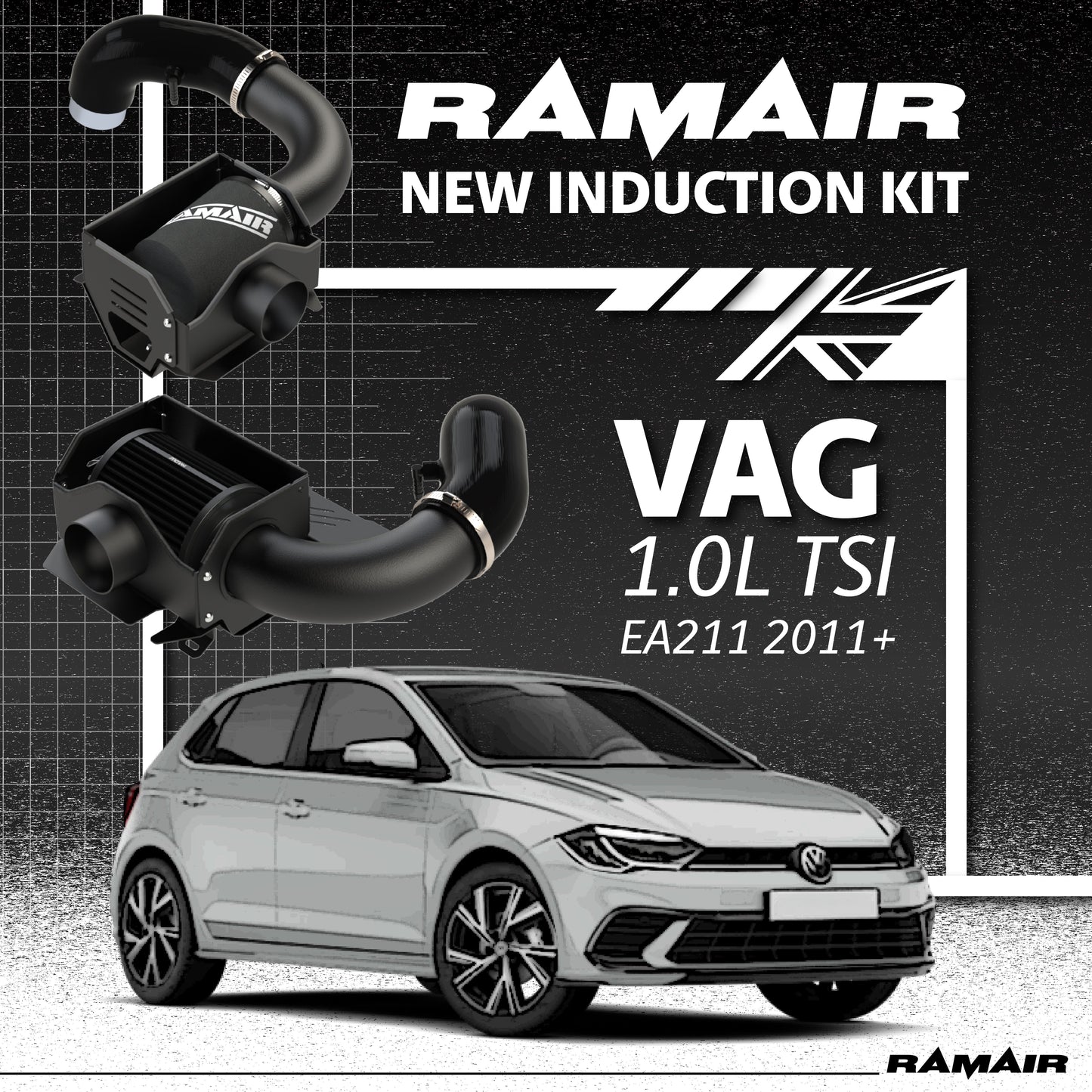 Ramair Performance Intake Kit for the 1.0 TSI VAG Models