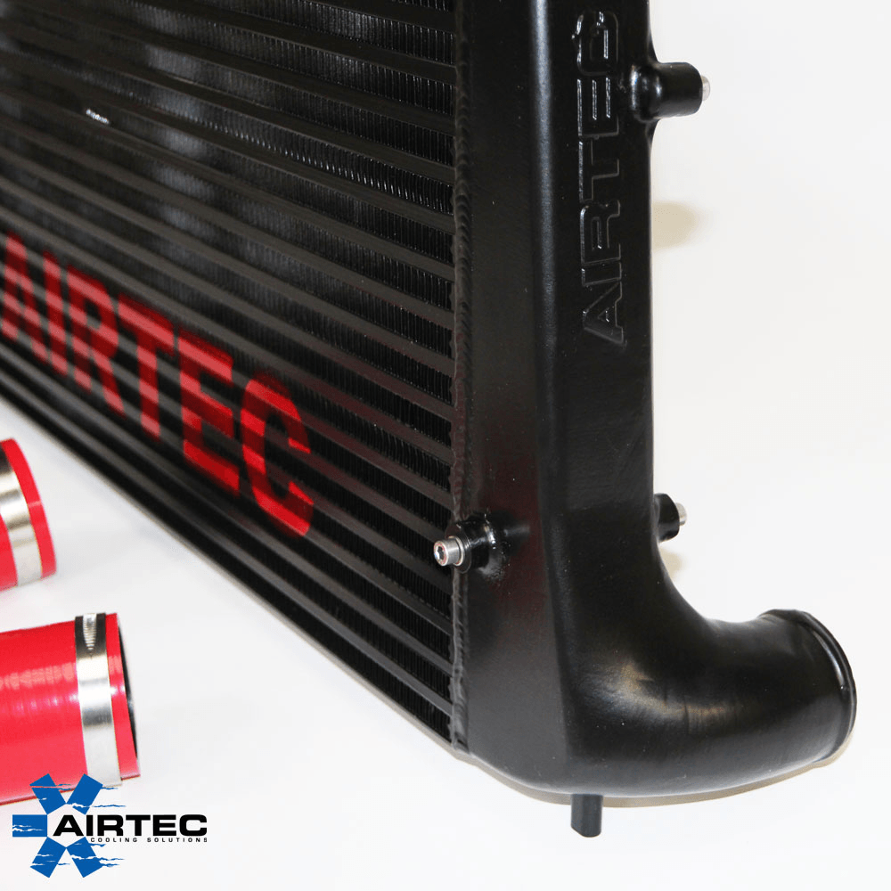 AIRTEC Stage 2 Front Mount Intercooler (FMIC) Upgrade for VAG 2.0 TFSI & 1.8 TFSI - Audi S3 8P/A3 8P/TT 8J, VW Golf GTI Mk5 Mk6/Golf R Mk6/Scirocco R, SEAT Leon Cupra, Skoda Octavia 2.0 TFSI - UK-Made Pro-Series Black, Direct Fit