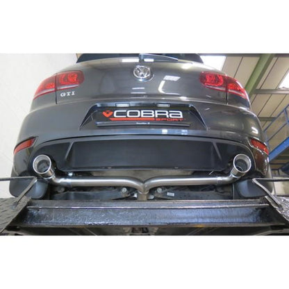 Volkswagen Golf GTI Mk6 2.0 TSI/TFSI EA888 (2009-2012 5K) Cobra Sport Venom Turbo-Back Exhaust 3in 76mm - Straight Pipe Muffler/Rear Silencer Delete - Decat or Sports Cat - Non-Resonated Loud Race/Track Downpipe System Stage 2 Compatible Catless Option