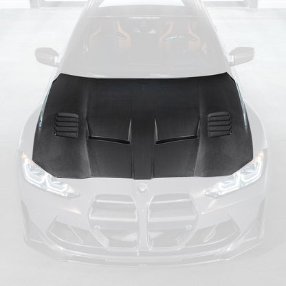 Vorsteiner GTS-V Aero Vented Carbon Fibre Hood/Bonnet for BMW G80 M3 & G82 M4 (G8X)  Lightweight Pre-Preg, OEM Fit