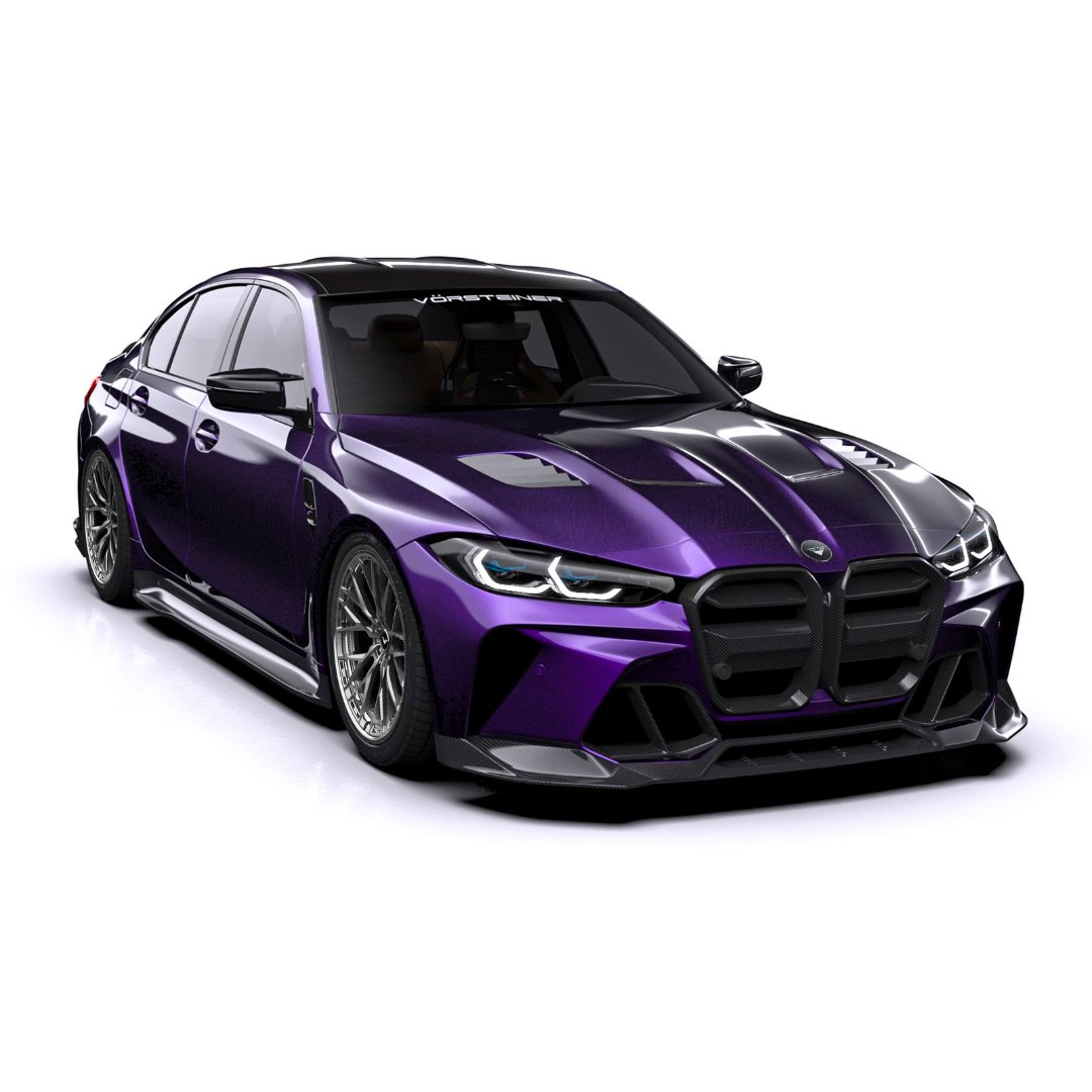 Vorsteiner GTS-V Aero Vented Carbon Fibre Hood/Bonnet for BMW G80 M3 & G82 M4 (G8X)  Lightweight Pre-Preg, OEM Fit