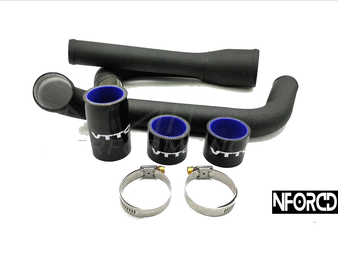VTT BMW N54 Aluminium Turbo Outlet Pipe (V-Band) | E60 E82 E88 E89 E90 E91 E92 E93 | Fits 1M, 135i, 335i, 535i, Z4 35i, X6 35i | 2.5" Outlet, Dual 1.5" Runners | Stock & Aftermarket Turbos | RHD Compatible