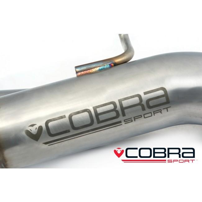 VW Volkswagen Golf R Mk7/Mk7.5 Estate Variant Wagon 2.0 TSI EA888 (2012-2018) Center/ Centre Resonator Silencer Delete Mid Pipe - Res Delete Straight Pipe Mid-Section - T304 Stainless 2.75" 69.9mm - Non-GPF Pre-OPF - Fits OEM Exhaust Upgrade Kit