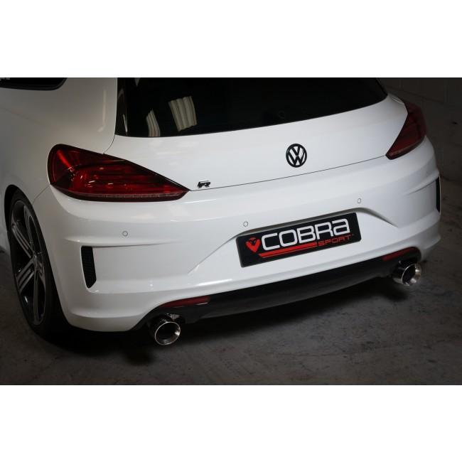 VW Scirocco R 2.0 TSI Mk3 Type 13 (2009-2018) Cobra Sport Venom 3" Turbo-Back Exhaust - Box/Muffler Delete, Non-Resonated Straight Pipe, Downpipe with De-Cat/Catless or Sports Cat - Track/Race 3in Stainless Performance System