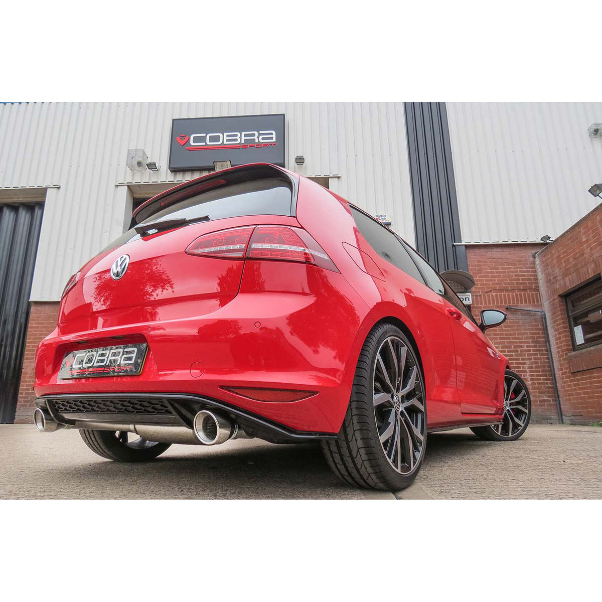VW Golf 7 GTI Mk7 2.0 TSI EA888 (5G) 2012-2017 Cat Back / Catback / Cat-Back Sports Exhaust System - 3" T304 Stainless, Resonated or Non-Resonated - Performance Rear Section, Black or Polished Tips - Fits GTI, Performance Pack, Clubsport/S - UK Made