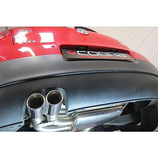 VW Golf GTI Mk5/MkV (Golf 5) 2.0 TFSI 1K 2004-2009 Cobra Sport Turbo-Back Exhaust System Kit - 3in/76mm Downpipe & Cat-Back - Resonated/Non-Res, Sports Cat/Decat - Edition 30 Compatible