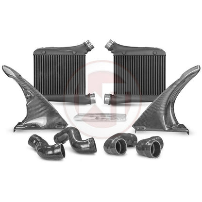 Wagner Tuning Competition Intercooler / Charge Air Cooler Kit for Audi RS6 C8 4.0 TFSI (2020+) - Front Mount FMIC Twin Intercoolers, Direct-Fit Plug & Play Performance Upgrade with Carbon Air Shrouds - Uprated Cooling for Stage 1/2 - Part No 200001180