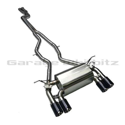 Garage Whifbitz Valved Cat Back Exhaust with 3.5 inch Single Mid Pipe/Centre Section for BMW M3/M4 F80 F