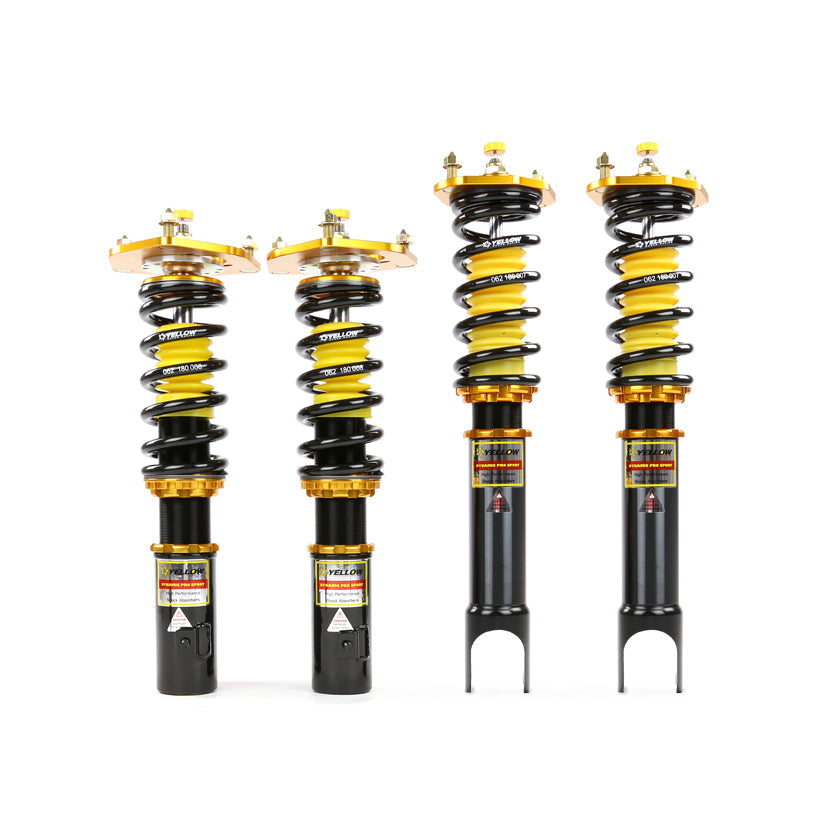 Yellow Speed Racing (YSR) Dynamic Pro Sport Coilovers for Audi A6 C5 4B 1997-2004 FWD/2WD Estate/Avant Wagon Non-Quattro - Height Adjustable 33-Way Damping Coilover Suspension Kit, Lowering Shocks & Springs