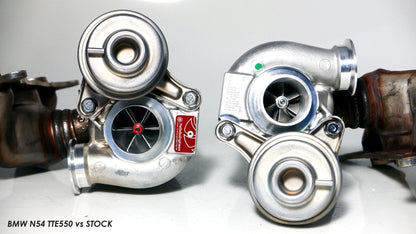 TTE550 BMW N54 Hybrid Twin Turbocharger Upgrade by TheTurboEngineers  135i 335i 535i Z4 35i  Stock-Location Plug & Play  Upgrade Service