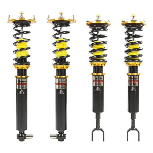 Yellow Speed Racing YSR Dynamic Pro Sport Coilovers for Audi A4 B5 8D 1996-2001 Saloon FWD 2WD - Height Adjustable Suspension Lowering Kit, 33-Way Damping Adjustable Shocks & Springs, Non-Quattro Fast Road