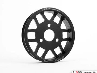ECS Tuning Billet Aluminium Power Steering/PS Pump Drive Pulley, Serpentine/Aux/Accessory Belt Upgrade Replacement - BMW M52/M54 E36 E46 E39 E53 X5 Z3 3 Series 5 Series - Hard Anodised