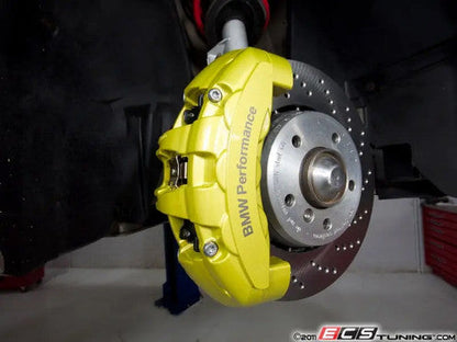 ECS Tuning 6-Pot Front Big Brake Kit (BBK) 325x25 Semi-Floating Rotors/Discs | BMW E46 3 Series 330i/325i/328i Brake Upgrade/Conversion (fits E36, Z3, Z4) | OEM BMW Performance 6-Piston Calipers, Braided Lines, Pads & DOT 4 | Track/Road Bolt-On
